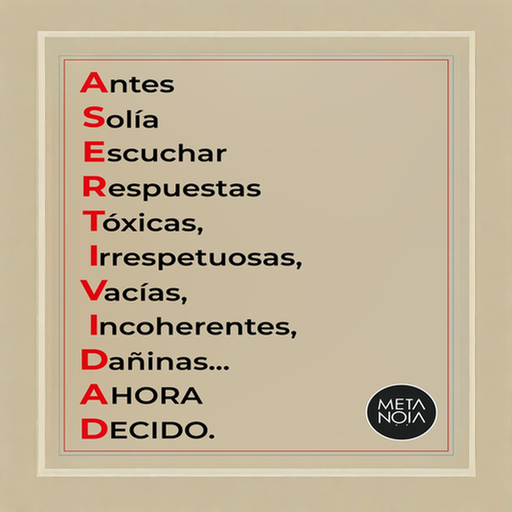 A partir de hoy, decido.